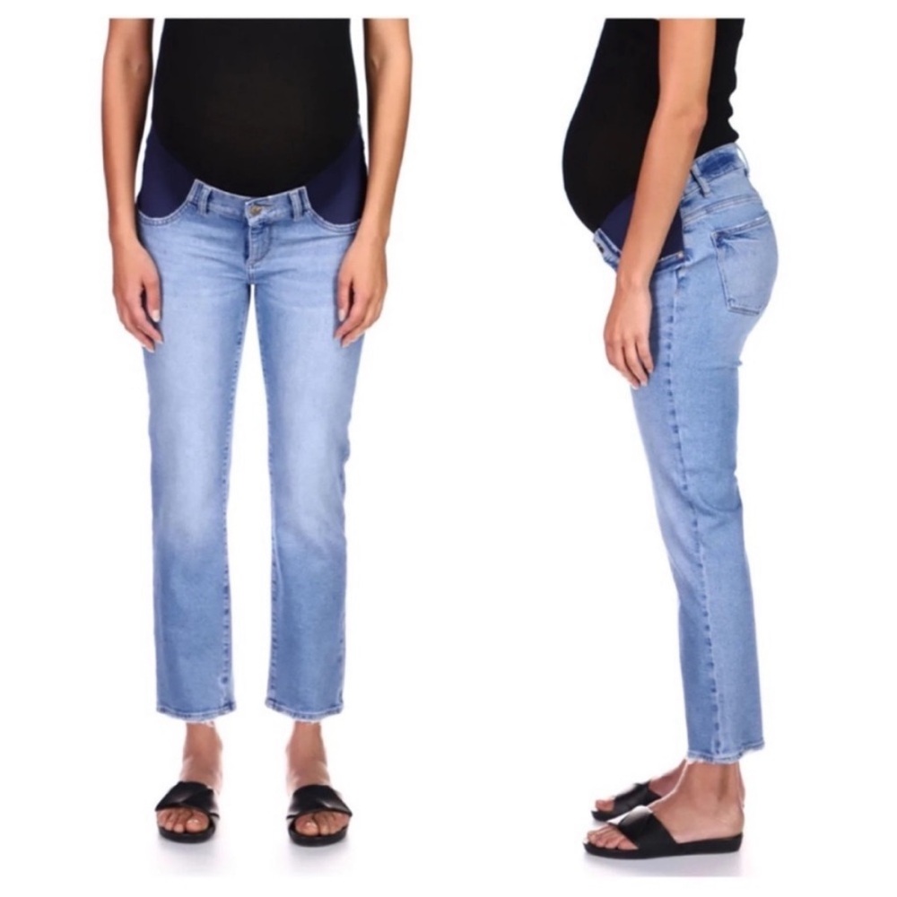 EUC DL1961 DL Vintage Patti Straight Jean Maternity Blue Jeans